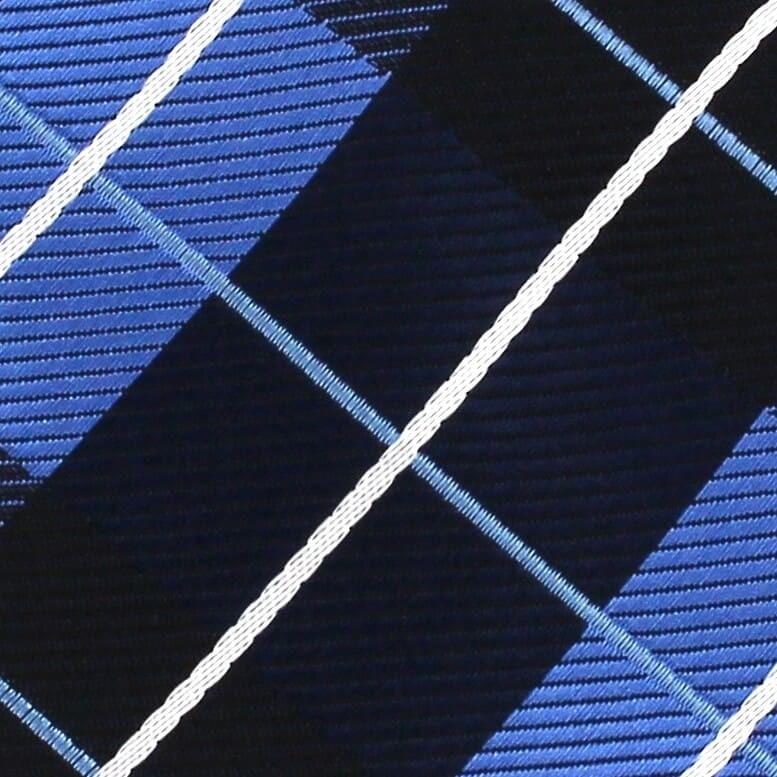 Corbata Estrecha de Cuadros Multicolor