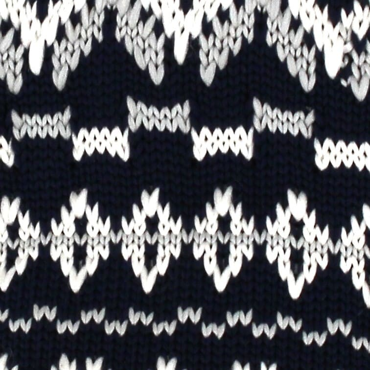Corbata Punto Azul Estampado Invernal