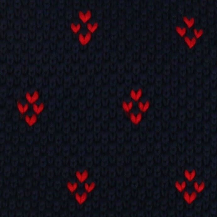 Corbata Punto Estampada Azul y Roja