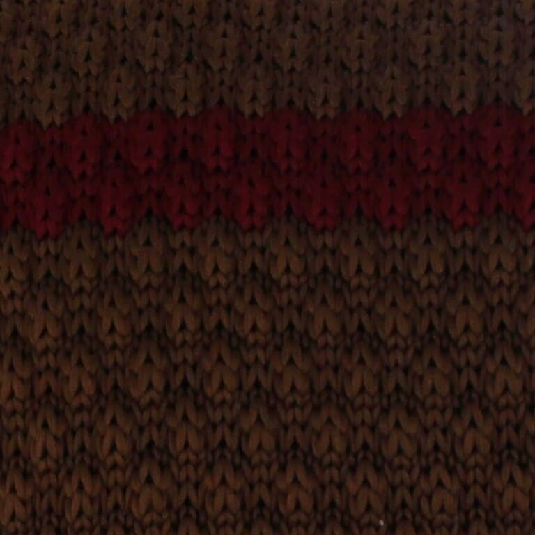 Corbata Punto Marrón Rayas Granate