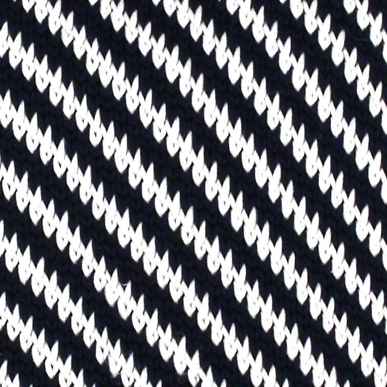 Corbata Punto Rayas Diag. Azul y Blanca