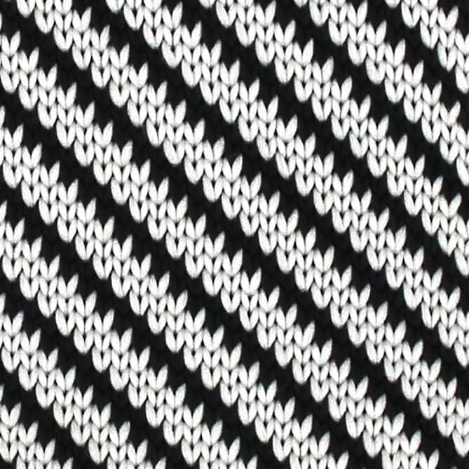 Corbata Punto Rayas Diag. Gris y Negra