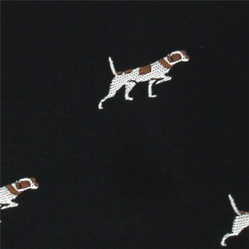 Corbata Estrecha Perros Negra