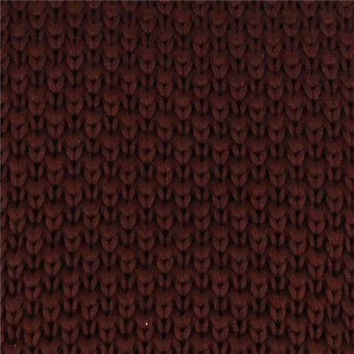 Corbata Punto Lisa Marrón Chocolate