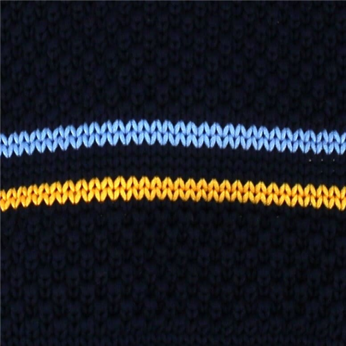Corbata Punto Rayas Azul Oscuro