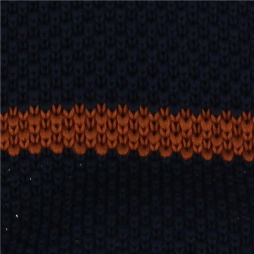Corbata Punto Rayas Azul y Marrón
