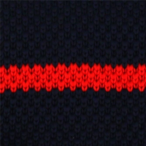 Corbata Punto Rayas Azul y Roja