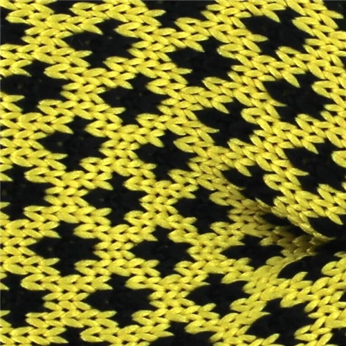 Pajarita Punto Flor de Lis Amarilla y Negra