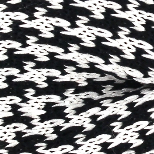 Pajarita Punto Flor de Lis Negra y Blanca