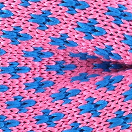 Pajarita Punto Flor de Lis Rosa y Azul