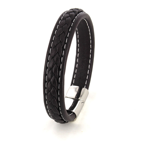 Pulsera Cuerda Cuero Marrón Oscuro I