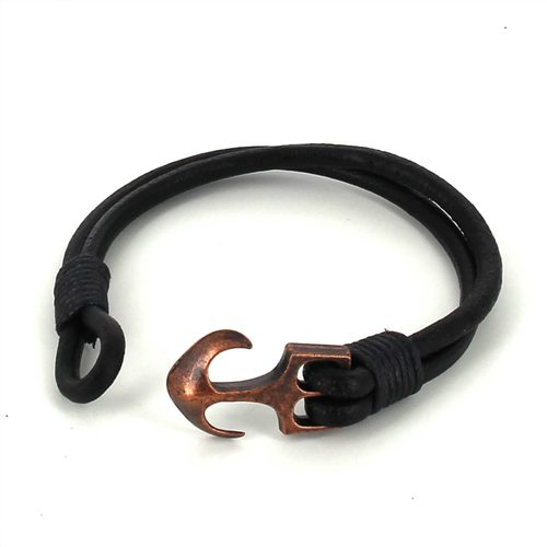 Pulsera Cuero con Ancla