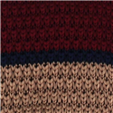 Corbata Punto Rayas Beige y Marrón