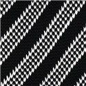 Corbata Punto Rayas Diag. Negra y Blanca