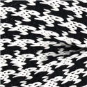 Pajarita Punto Flor de Lis Negra y Blanca
