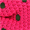 Pajarita Punto Rosa Lunares Verde Oscuro