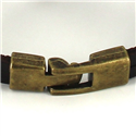 Pulsera Cuero Marrón con Timón