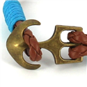 Pulsera Trenzada Cuero con Ancla