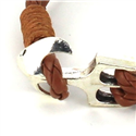 Pulsera Trenzada Cuero con Ancla