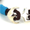 Pulsera Trenzada Cuero con Ancla