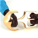 Pulsera Trenzada Cuero con Ancla