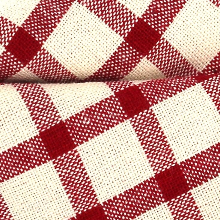Pajarita Cuadros Beige y Roja