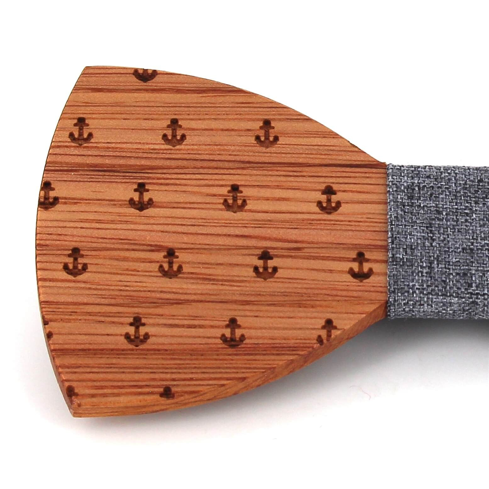 Pajarita Madera Anclas