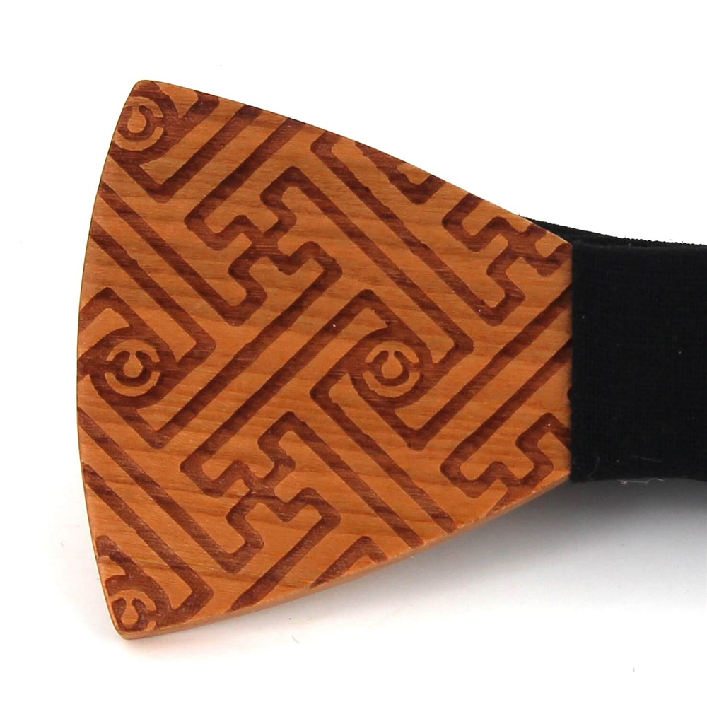 Pajarita Madera Laberinto