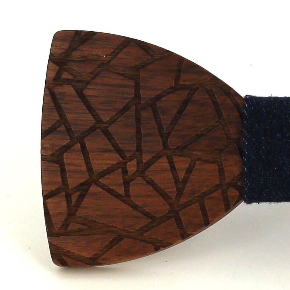 Pajarita Madera Lineas