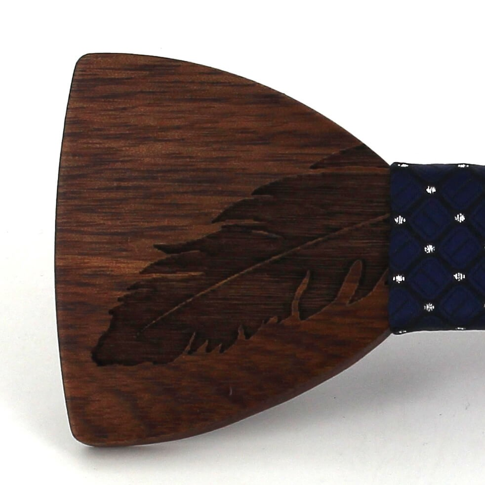 Pajarita Madera Pluma