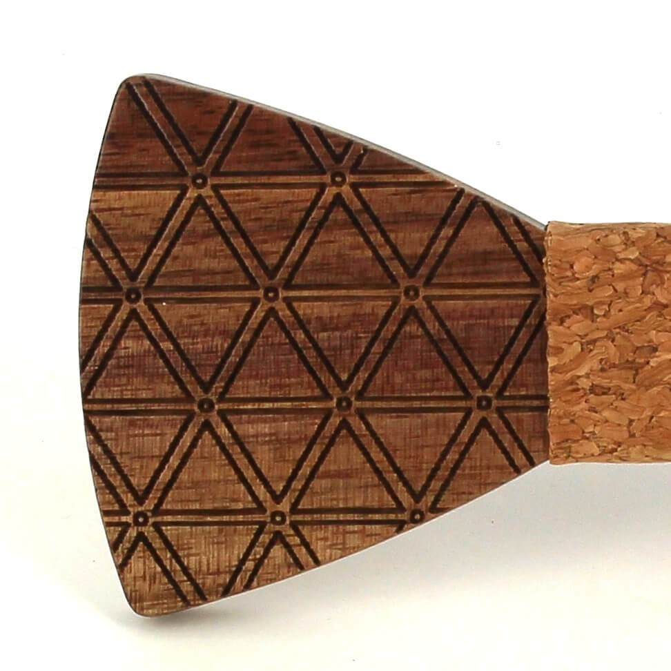 Pajarita Madera Rombos