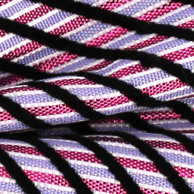 Pajarita Rayas Brillante Fucsia y Lila