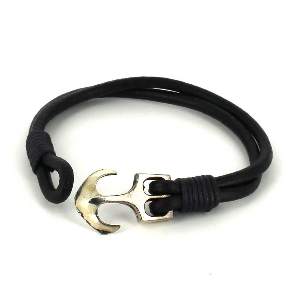 Pulsera Cuero con Ancla
