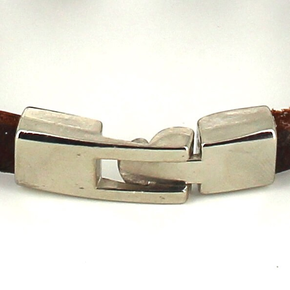 Pulsera Cuero Marrón con Ancla