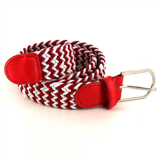 Ceinture élastique blanche et rouge