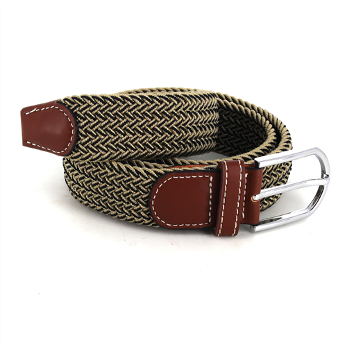 Ceinture élastique dorée et noire