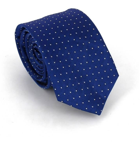Cravate Slim à pois bleus