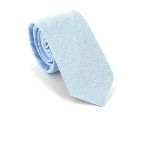 Cravate Slim Unie Bleu Clair