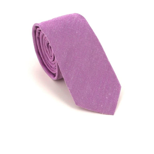 Cravate Étroite Unie Violette
