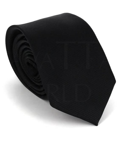 Cravate étroite noire