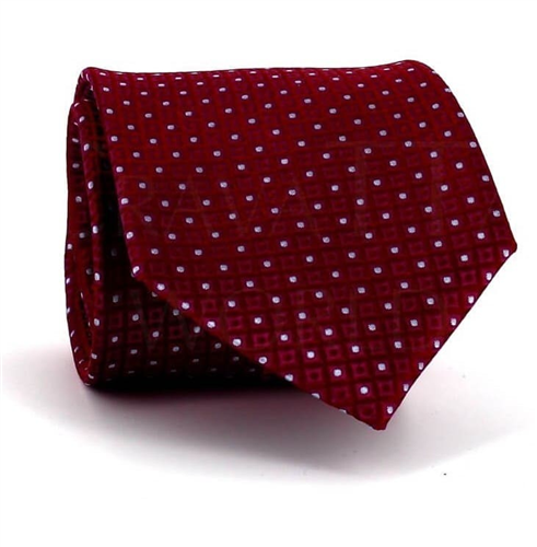 Cravate Structurée Points Rouges
