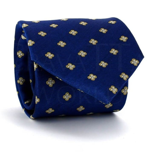 Cravate Fleurs Bleues