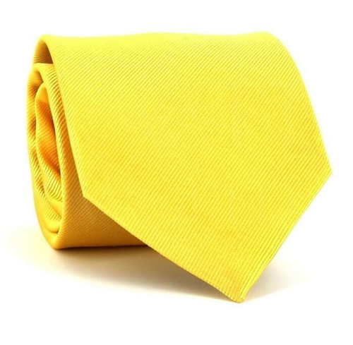 Cravate Unie Jaune MicroTwill
