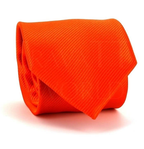 Cravate unie orange