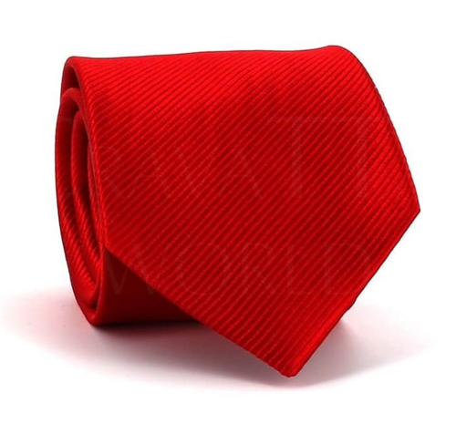 Cravate unie rouge
