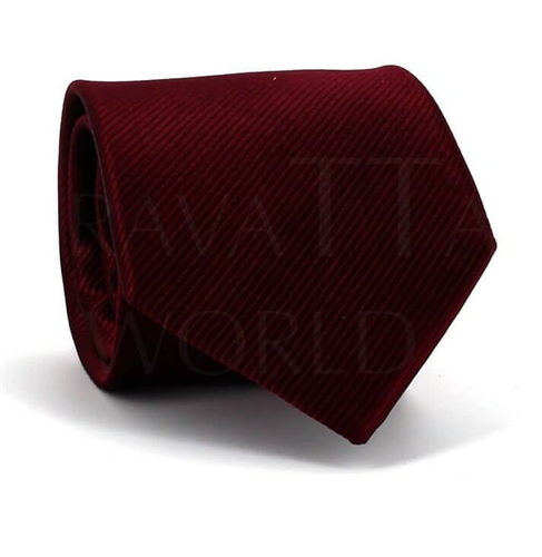 Cravate Unie Rouge Vin