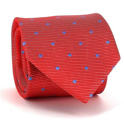 Cravate à pois rouge
