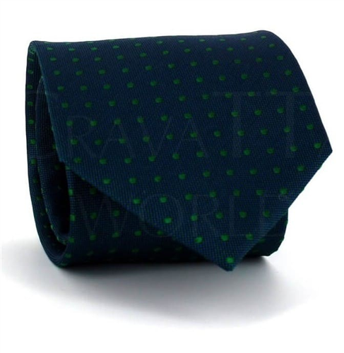 Cravate à pois vert