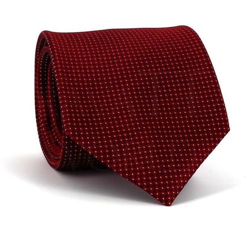 Cravate à pois rouge