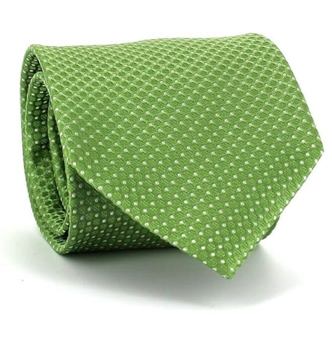 Cravate à pois vert